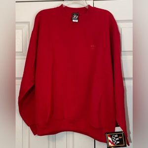 Vintage 90s USA Olympics Mens Large Faded Spell Out Crewneck Sweatshirt Red USA
